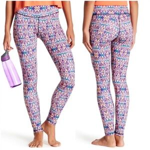 •AZIAM• Purple Thousand Buddha Art Print Perfect Yoga Leggings Size XS